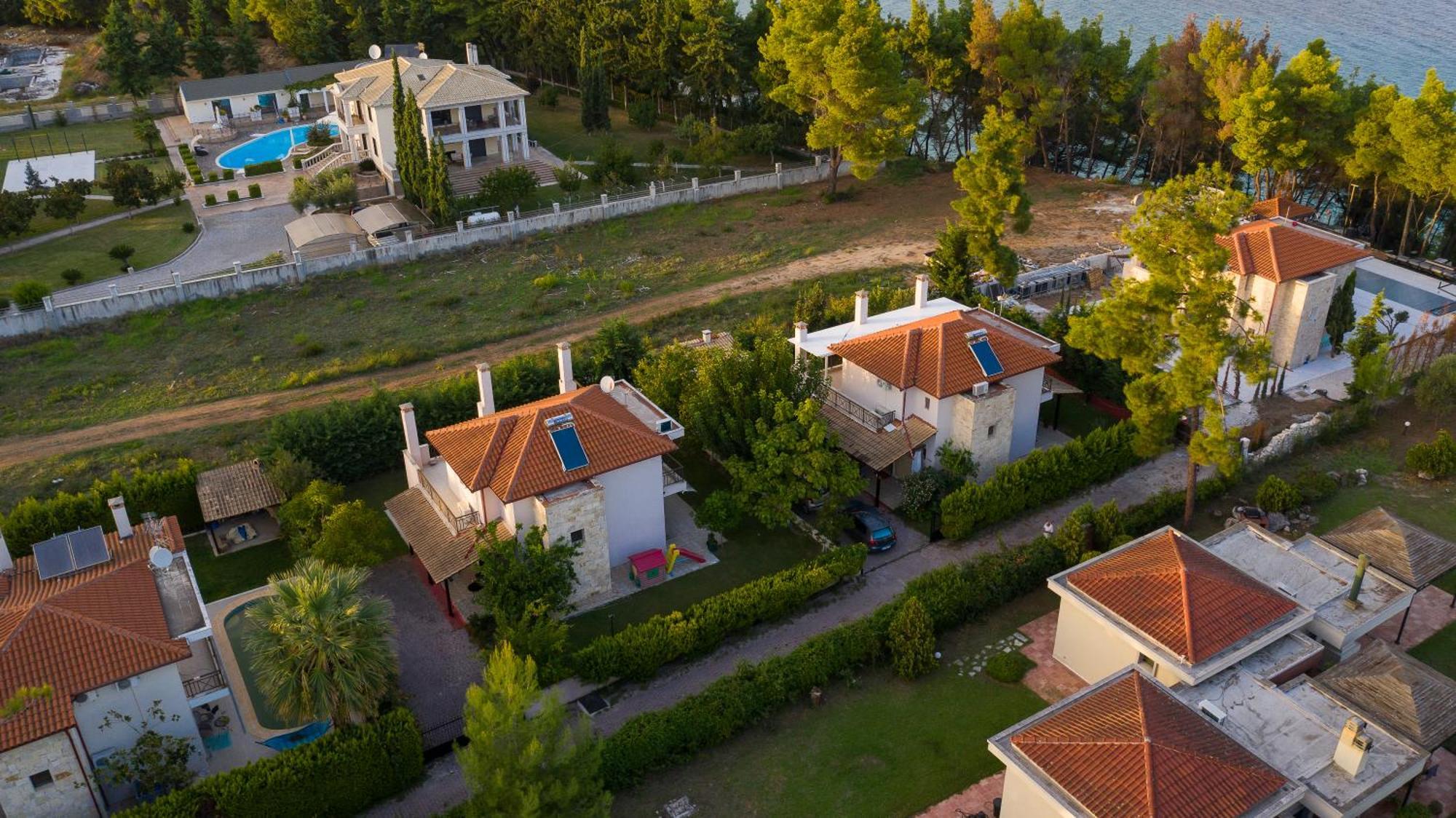 Villa-Danos Afytos Bagian luar foto